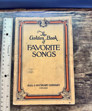 Vintage 1951 The Golden Book of Favorite Songs Hall McCreary Company