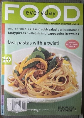 Martha Stewart Everyday Food Magazine March 2004 Issue #10 FAST PASTA COBB SALAD