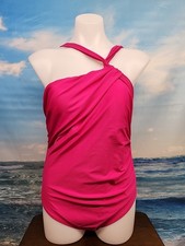 NWT Cupshe One Piece Swimsuit Size Large Pink Color Tummy Control