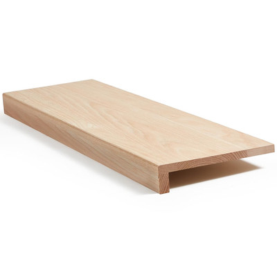42'' Unfinished Red Oak Stair Treads with Square Nose for Easy DIY Renovation