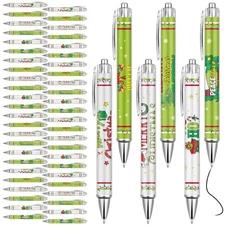 48 Christmas Green Master Pens Bulk Christmas Funny Ballpoint Pen Christmas P...