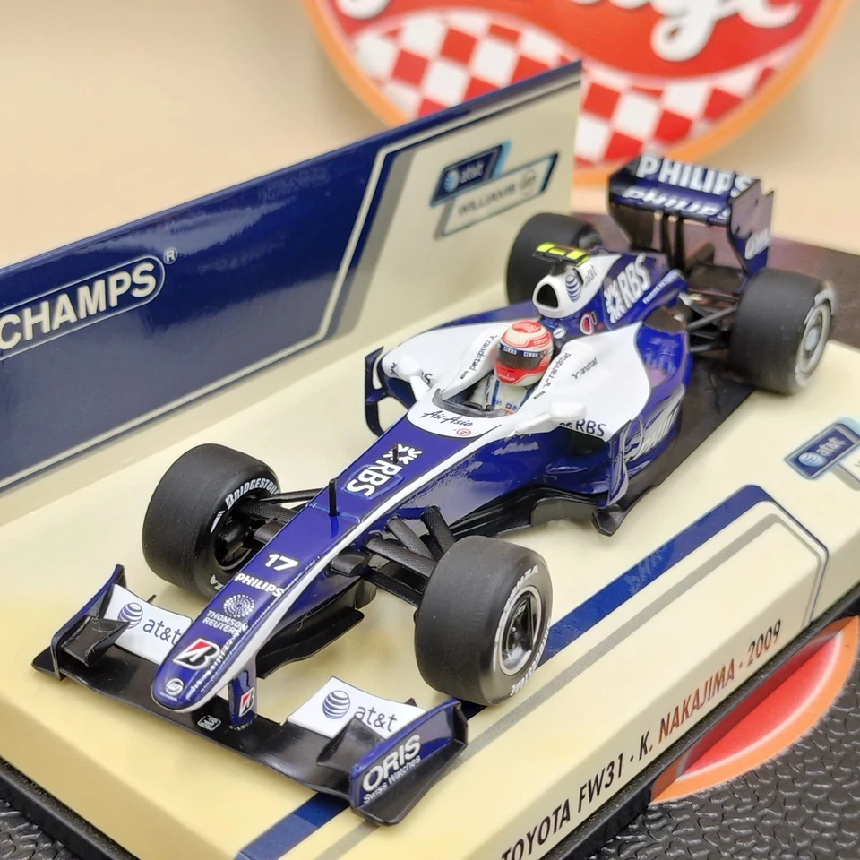 MINICHAMPS 1/43 Williams Toyota FW31 K. Nakajima 2009 #17 400090017 - Image 2 of 4