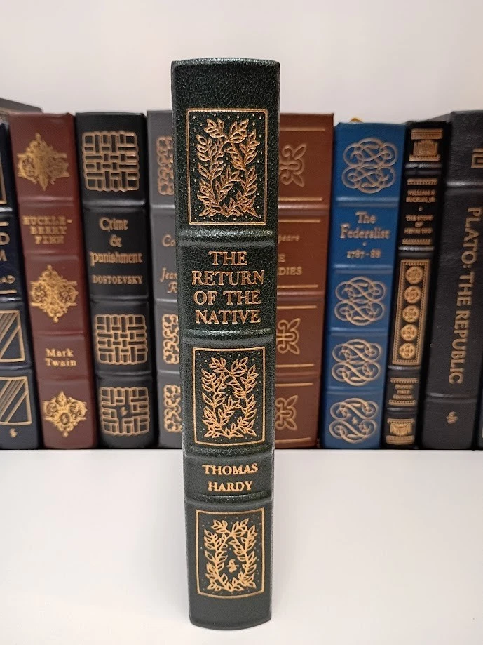 Return of the Native Thomas Hardy 1978 Leather 22kt Gold Macabre Wood Engravings Foto 3 de 4