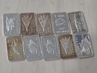 10 1 Gram .999 Fine Silver Bars Lot #12