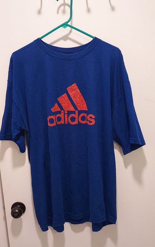 Vintage Adidas T-Shirt Mens XL - XXL Royal Blue