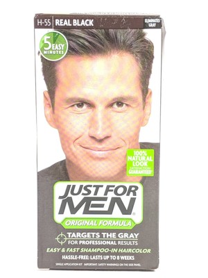 Just For Men H 55 Real Black Original Formula Hair Dye Targets The