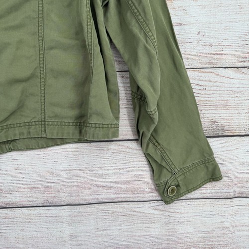Anthropologie Cropped Military Jacket Women's Size Medium Green - Picture 13 of 13
