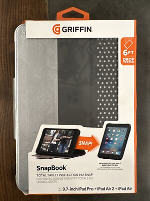 Griffin SnapBook Folio + Keyboard For 9.7 iPad Pro iPad Air 2 iPad Air #RV42181