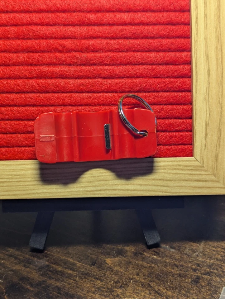 Budweiser NASCAR Red BUD Car Keychain Bottle Opener Beer Vintage NEW/UNUSED  - Image 3 of 4