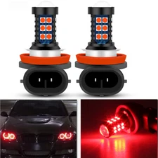 2Pcs Red H8 LED Angel Eyes Ring Marker Light Bulbs for BMW 1 3 5 X Series
