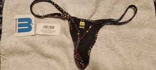 Bikini String Wicked Weasel - Noir - Taille S - Édition Anniversaire 2022 - Neuf Avec étiquettes
