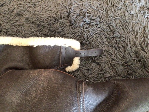 USED The Real McCoys USAAF D-1 Mechanics Sheepskin Jacket Size Large Not Flying - Picture 17 of 24