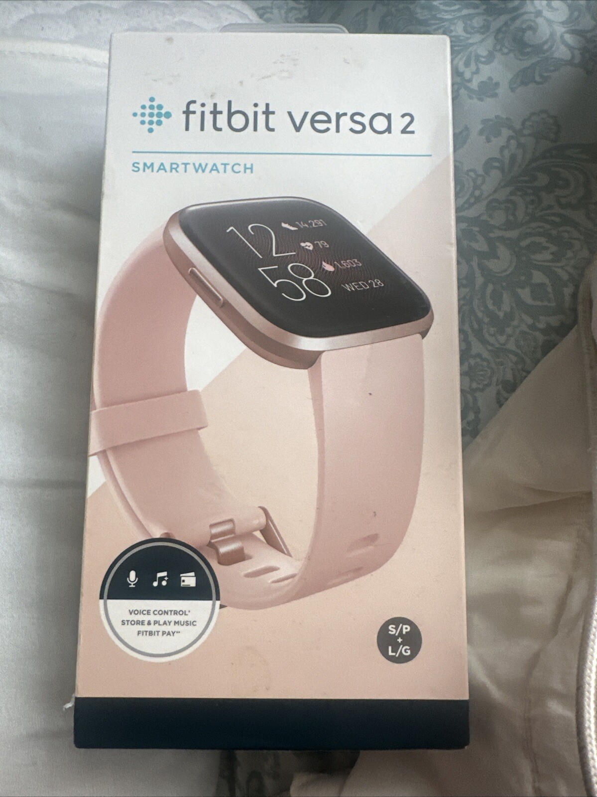Fitbit Versa 2 Petal Copper Rose Fitness Tracker with Activity Monitoring-image