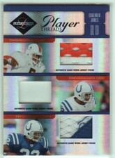 2005 Leaf Limited Player Threads Prime #PT11 Edgerrin James MIA THE U #'d 24/25