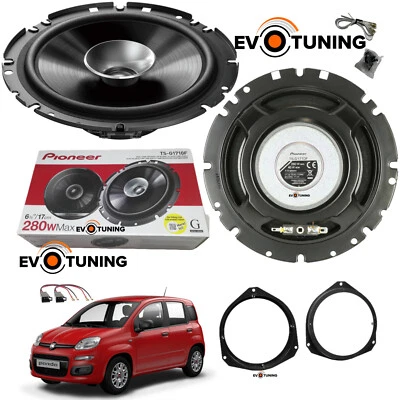 PIONEER EVOTUNING - NO HERTZ Kit 2 Casse Altoparlanti Pioneer bicono Anteriori per Fiat Panda 312 dal 2012