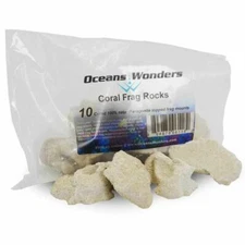 Agrocrete Coral Frag Rocks 1.5" x 2.0" (10 pc) - Oceans Wonders