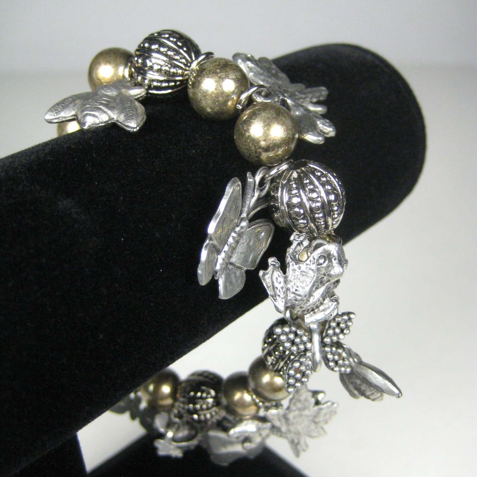 Dragonflies Stretch Statement Bracelet 10 Inch Si… - image 5