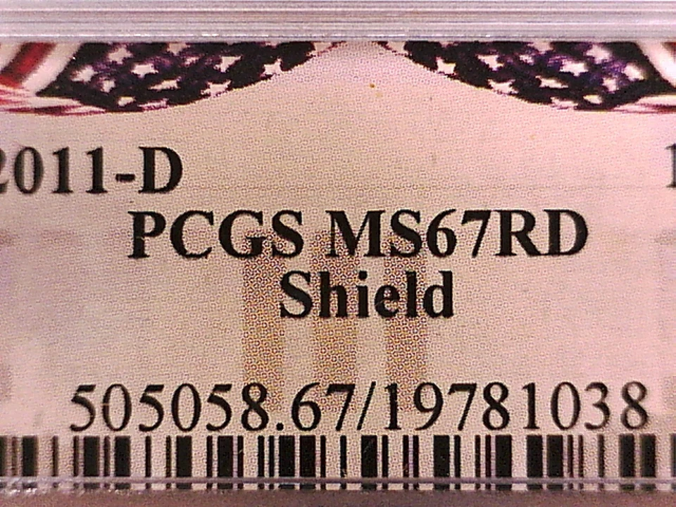 2011 D Lincoln Shield Cent Penny PCGS MS 67 RD 19781038 - Image 3 of 3