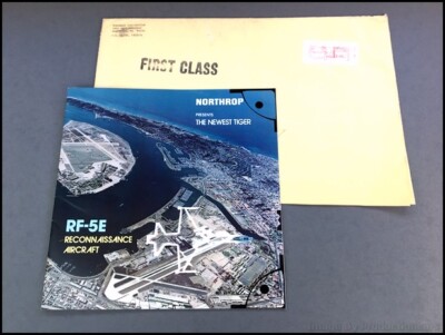 1977 1978 Northrop RF-5E Tiger Jet Airplane Aircraft Brochure Catalog