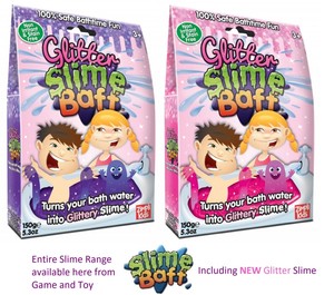 glitter slime baff