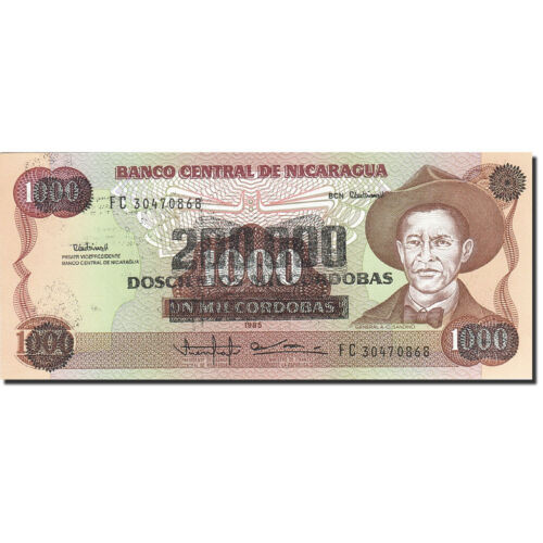 [#266887] Geldschein, Nicaragua, 200,000 Córdobas on 1000 Córdobas, 1990, UNdate - Bild 1 von 2