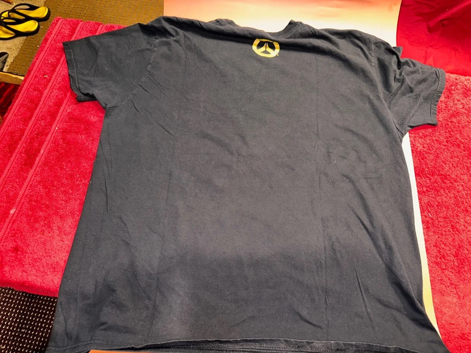 Camisa/Camisa Overwatch McCree 2XL Negra Manga Corta Deadlock Rebels Foto 3 de 4