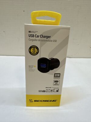 Scosche Revolt Charger Single Port Type A 12W USB121M