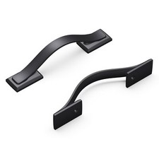 Hickory Hardware  Dover 10 Pack Solid Core Kitchen Cabinet Pulls 3" Matte Black