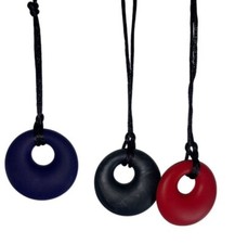 Lil Jumbl BPA-Free Baby Teether Pendant Necklace PT001 Purple Red Black LOT OF 3