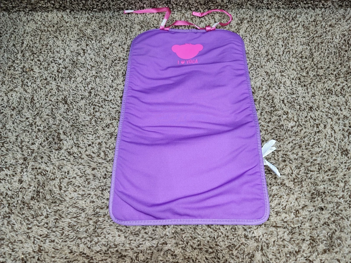 Build a Bear Purple Pink I Love Yoga Exercise Gym Gymnastics Mat