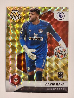 2021-22 PANINI MOSAIC PREMIER LEAGUE DAVID RAYA RC REACTIVE GOLD PRIZM #72