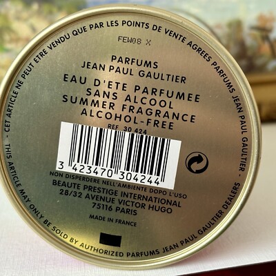 Jean Paul Gaultier Classique Summer Fragrance 2000 'the Tahiti