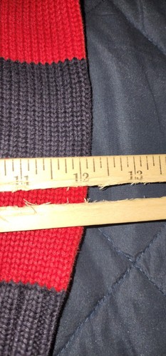 Polo Ralph Lauren Sweater Boys Size 6 Red Blue 1/4 Zip Striped Sweatshirt Jumper - Picture 14 of 15