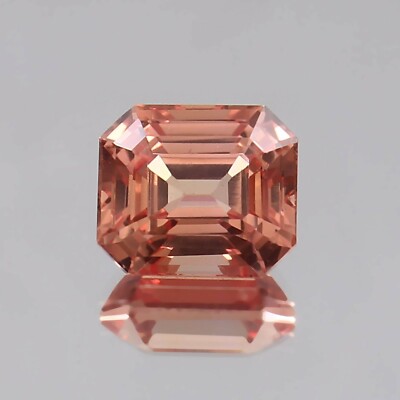 6.90 Ct Natural Flawless Ceylon Padparadscha Sapphire Loose Radiant Cut Gemstone