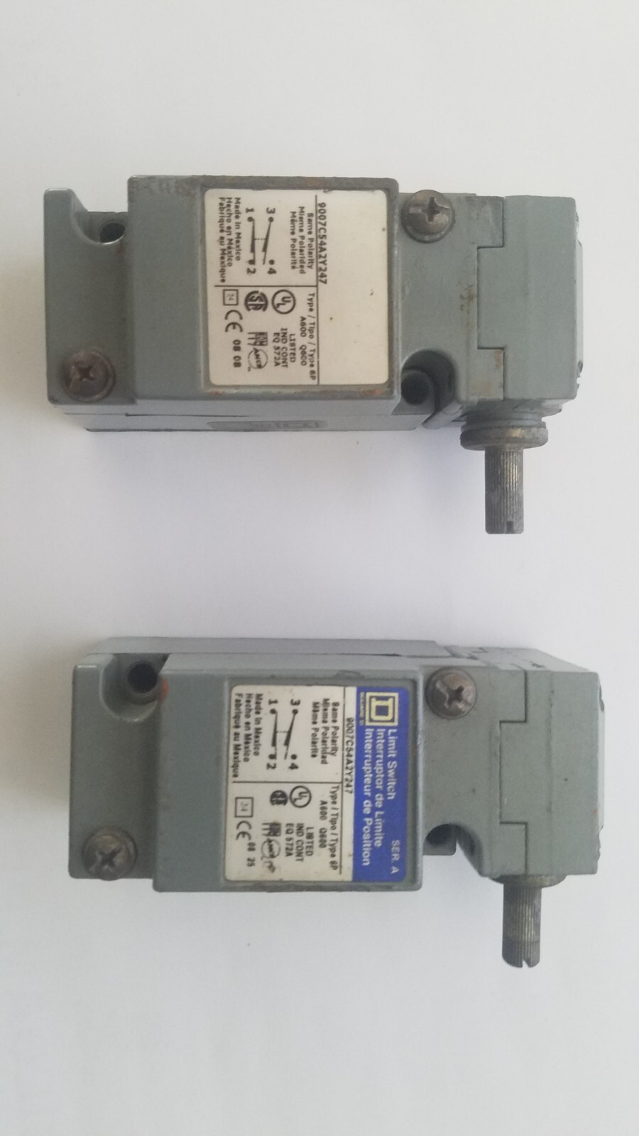 Square D Limit Switch for JLG 80 Lift, #4360057 9007C54A2Y247 ( LOT OF 2 )