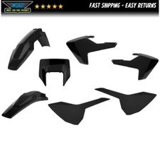 POLISPORT 17-19 HUSQVARNA TE FE 250 350 450 PLASTICS FENDER SHROUDS SIDE COVERS