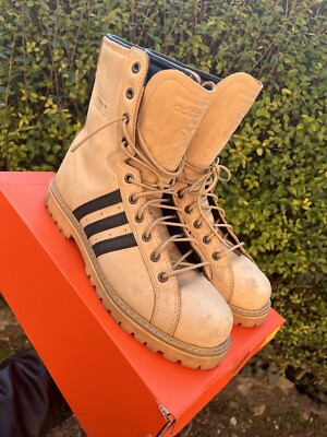 SUPER RARE 2001 Y2K Adidas Muhammad Ali Boot Camel/Black