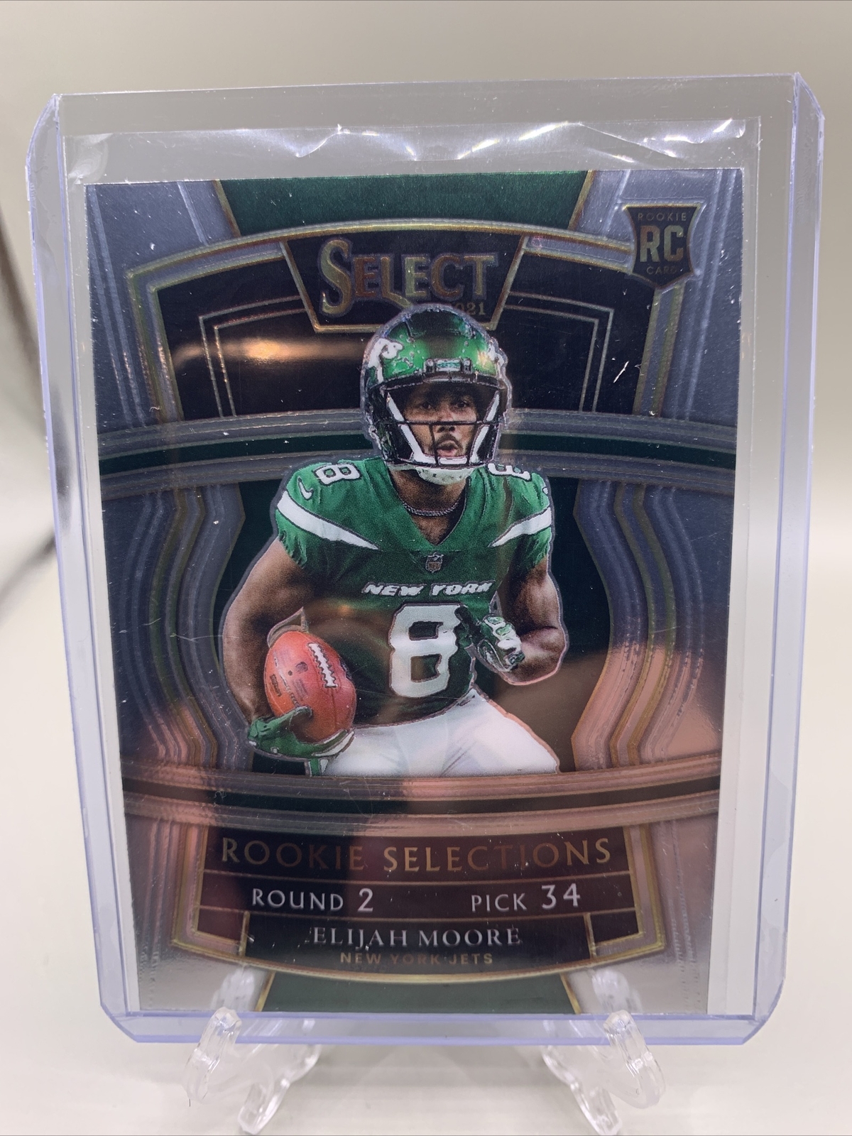 Elijah Moore 2021-22 Select Football Rookie Selections Jets