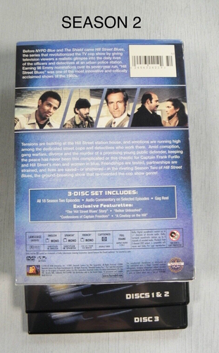 Hill Street Blues Season 1 and 2 TV Series DVD (2006 release) Cop Drama - Picture 3 of 4