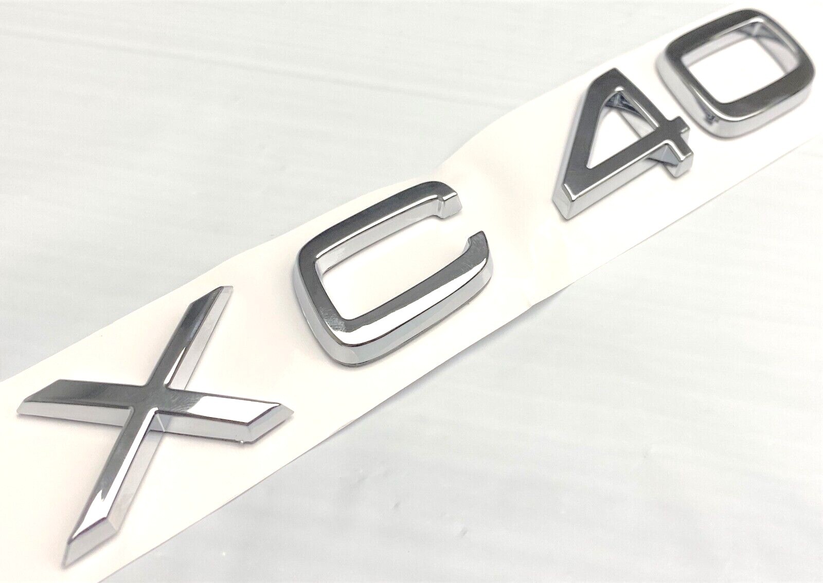 CHROME XC40 FIT VOLVO REAR TRUNK TAILGATE EMBLEM BADGE DECAL NAMEPLATE LETTERS