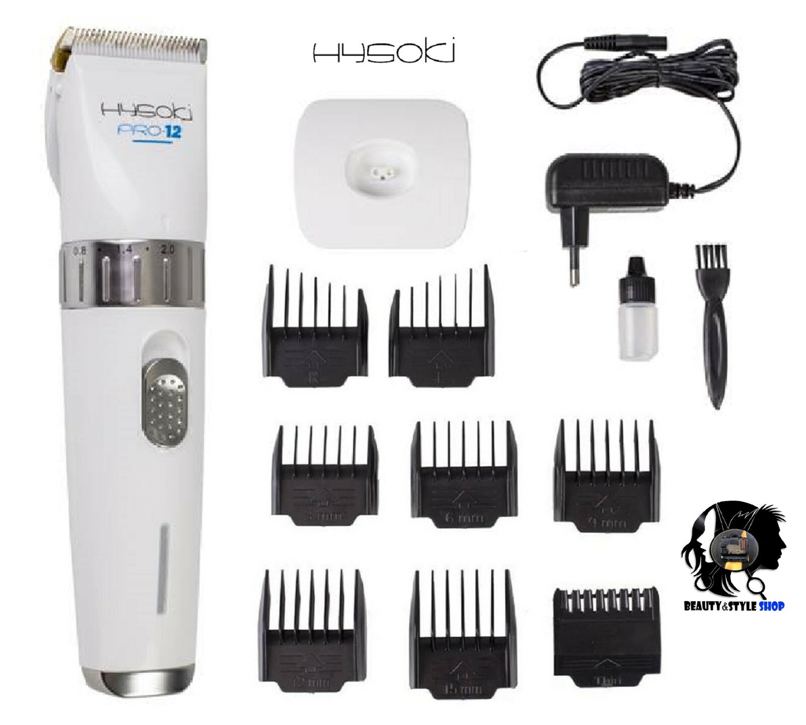 TOSATRICE HYSOKI PRO-12 TAGLIACAPELLI PROFESSIONALE CLIPPER CORDLESS KIT BARBER