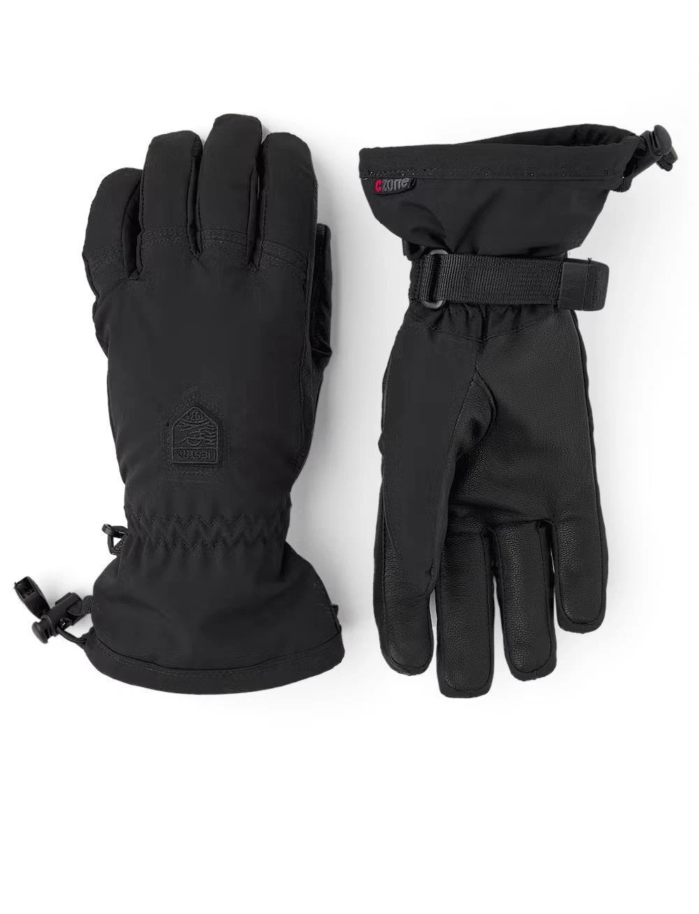 Hestra Womens Powder C-Zone Glove Insulated with Primaloft Gold in Black