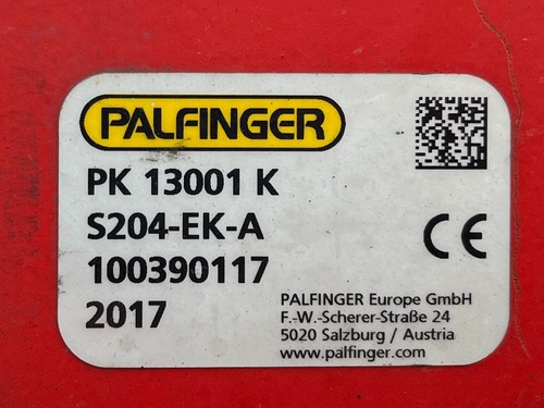 PALFINGER PK13001K CRANE 2017 PIPED FOR AUGER USED LIGHT FIRE DAMAGE HIAB ATLAS - Picture 16 of 16
