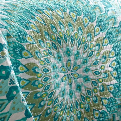 Mirage türkisfarbenes Quilt-Set - Levtex Home - Bild 3 von 5
