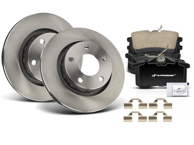 リアブレーキパッドとローターキット アウディ A6 Quattro 2003-2004 4.2L V8ベース 92MSMV適合