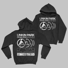 Linkin Park From Zero World Tour 2025 Merch Slide Hoodie Reprint Size S-4XL
