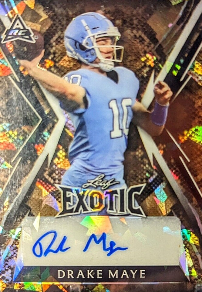2023 Leaf Exotic Drake Maye #BA-DM1 - 1 of 1