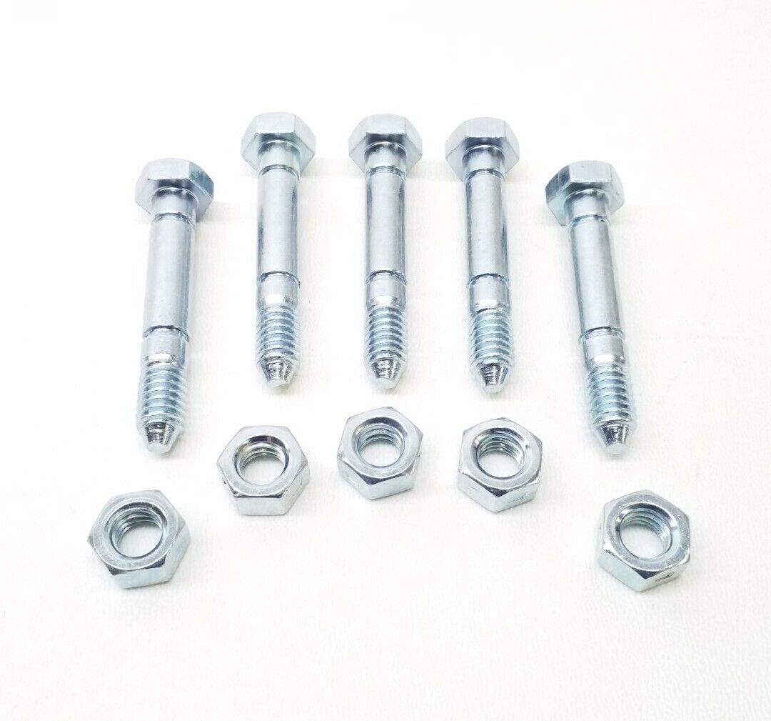 5 Pack Shear Pins Nuts Fits Ariens 51001500 Snapper 1-3865 7091550 ...