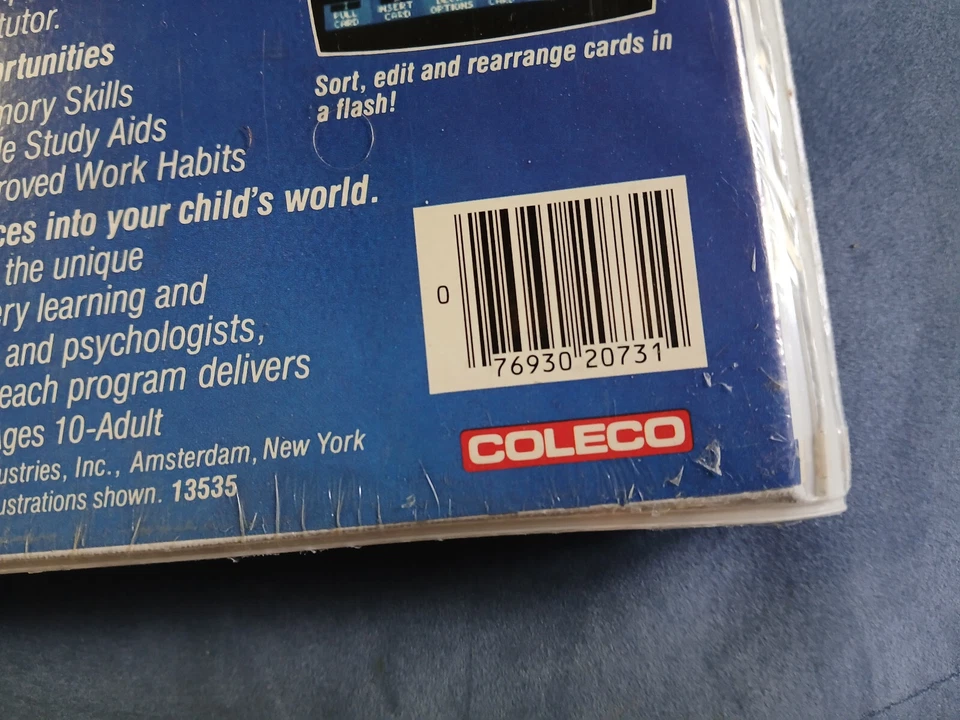 Electronic Flashcard Maker (1984) Coleco ADAM Family Learning Software NEW!✅ - Image 3 of 4