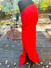 Asos Strapless Red Sundress - Size US22